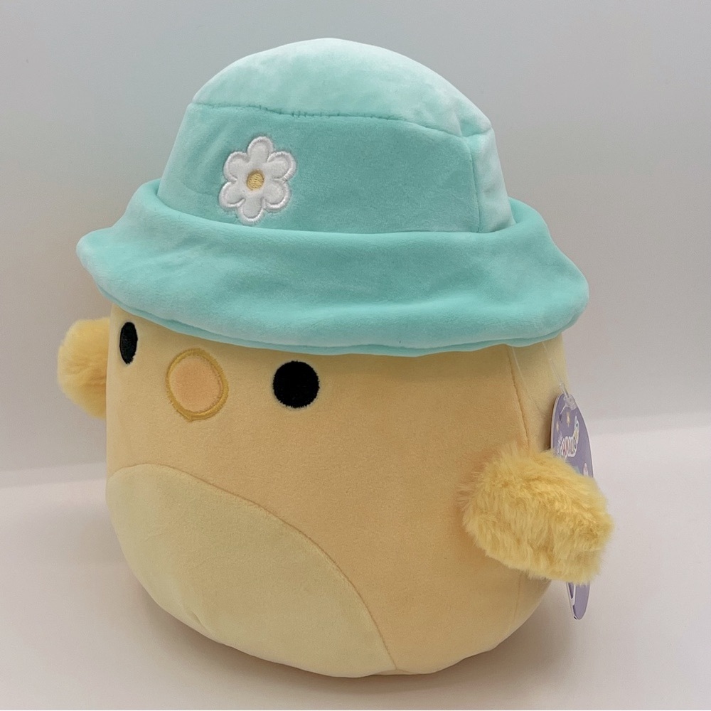 Squishmallows 8” Triston the Easter Chick Wearing Flower Bucket Hat - Picture 2 of 7